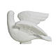 Dove facing right, composite marble statue, 15 cm s3
