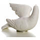 Dove facing up in Carrara marble dust 5,91in s5