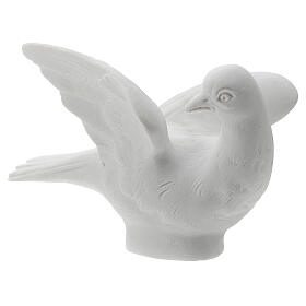 Dove facing right, 8 cm reconstituted marble statue