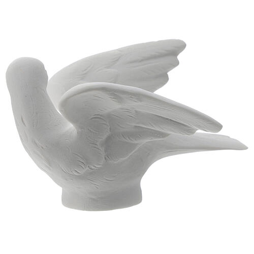 Dove facing right, 8 cm reconstituted marble statue 3