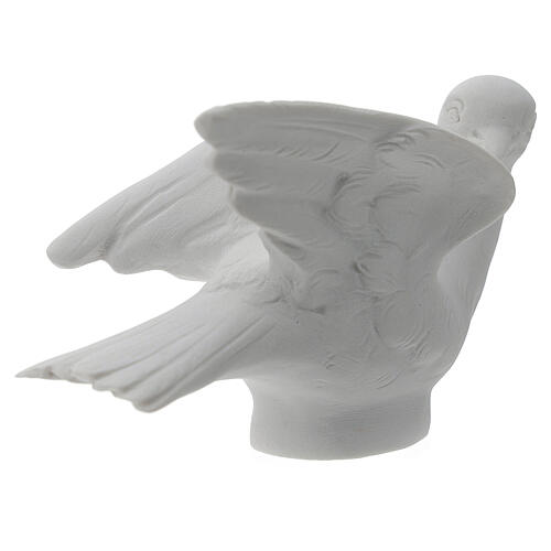 Dove facing right, 8 cm reconstituted marble statue 4