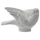 Dove facing right, 8 cm reconstituted marble statue s1