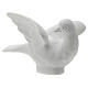 Dove facing right, 8 cm reconstituted marble statue s2
