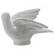 Dove facing right, 8 cm reconstituted marble statue s3