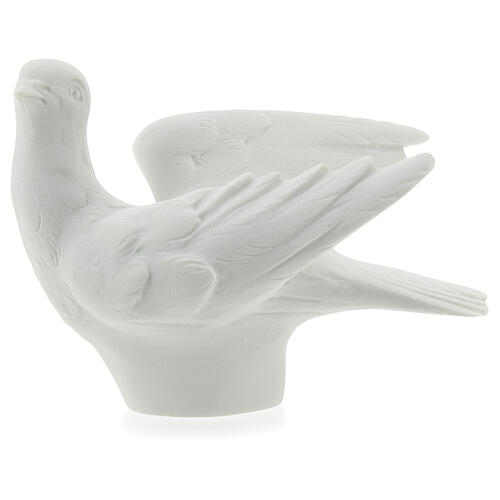 Dove facing left, 8 cm composite marble statue 1