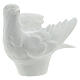 Dove facing left, 8 cm composite marble statue s3