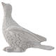 Dove statue in reconstituted carrara marble, 10 cm s1