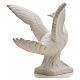 Dove with open wings statue in composite marble, 25 cm s7