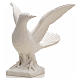 Dove with open wings statue in composite marble, 25 cm s8