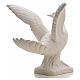 Dove with open wings statue in composite marble, 25 cm s3