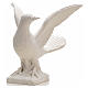 Dove with open wings statue in composite marble, 25 cm s4