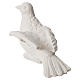 Dove statue in reconstituted carrara marble, 16 cm s6