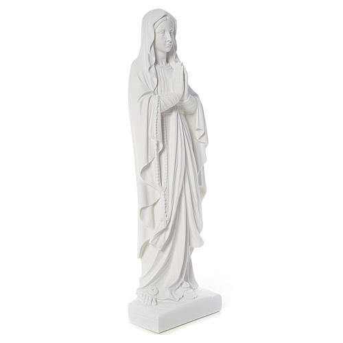 Our Lady of Lourdes bas-relief in reconstituted marble 60-85 cm 4