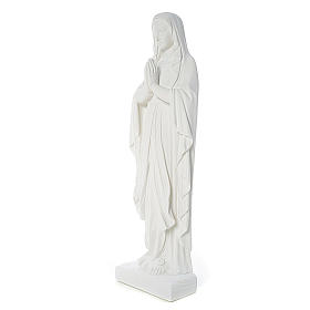 Our Lady of Lourdes bas-relief in reconstituted marble 60-85 cm