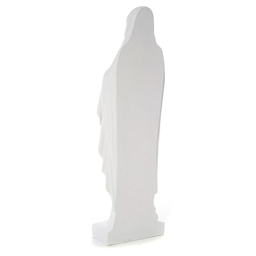 Our Lady of Lourdes bas-relief in reconstituted marble 60-85 cm 3
