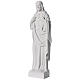 Sacred Heart of Jesus bas-relief in marble 60-80 cm s3