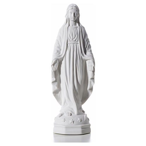 Virgen Inmaculada 30 cm Relieve Polvo de Mármol 5