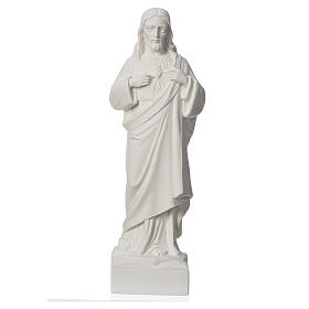 Estatua Sagrado Corazón de Jesús 30 cm márm