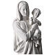 Applicazione Madonna con Bimbo 62 cm vetroresina bianca per esterno s2