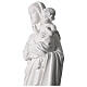 Applicazione Madonna con Bimbo 62 cm vetroresina bianca per esterno s5