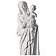 Our Lady with Child appliquè, reconstituted marble, 62 cm s7