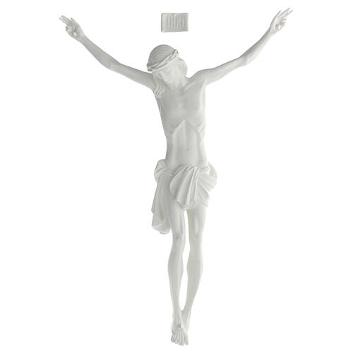 Statue, Gekreuzigter, 80-150 cm, Fiberglas, weiß 1