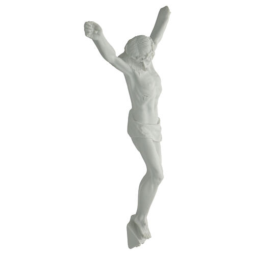 Corps du Christ marbre blanc extérieur 50 cm 4