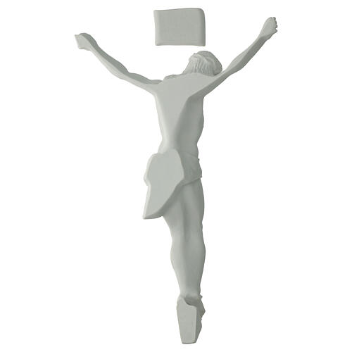 Christ's body in reconstituted carrara marble 50 cm 5