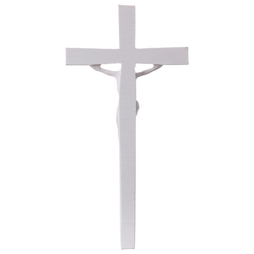 Crucifix en poudre de marbre blanc 25-31-43 cm 4