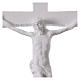 Crucifix en poudre de marbre blanc 25-31-43 cm s2