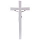 Crucifix en poudre de marbre blanc 25-31-43 cm s4