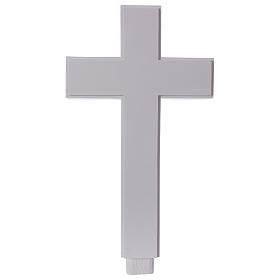 Appliqué croix 62 cm marbre
