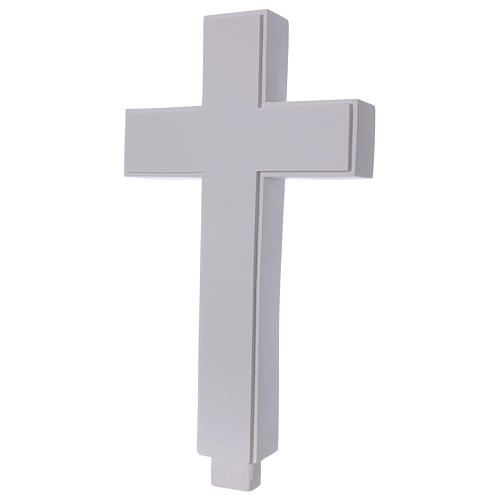 Appliqué croix 62 cm marbre 2