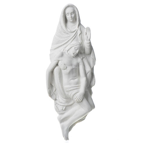 Pietà di Michelangelo 32 cm rilievo in marmo sintetico 1