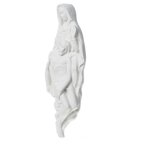 Pietà Michelangelo relevo de mármore sintético 32 cm 1