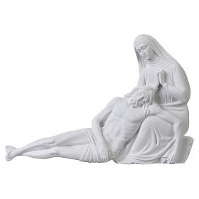 Relief Michelangelo Pietà 18 cm Marmorpulver