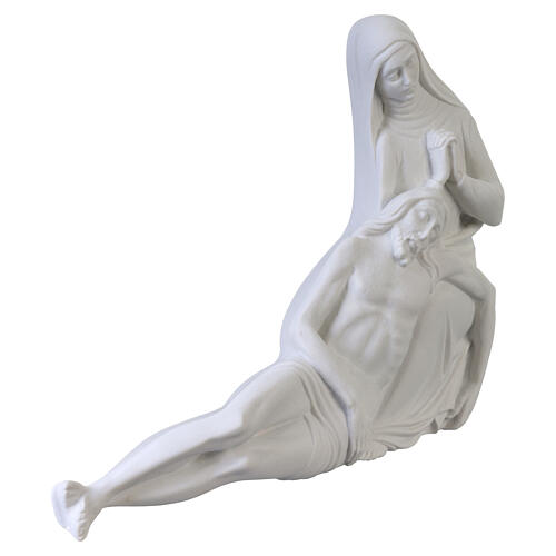 Escena de piedad Miguel Ángel en mármol 18cm 4