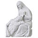 Pieta Michał Anioł 18 cm relief marmur biały s3