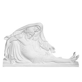Relief Michelangelo Pietà 50 cm Marmorpulver