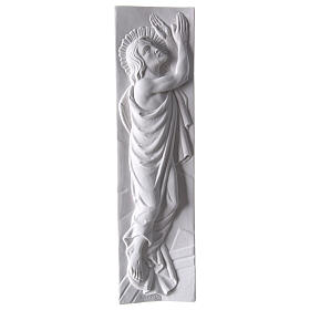 Cristo Ressuscitado mármore sintético 55x16 cm
