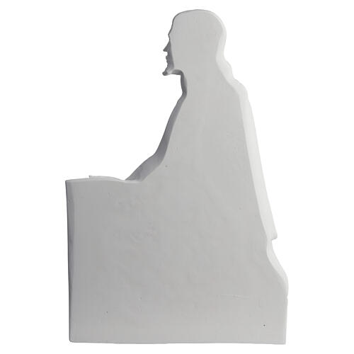 Relief Christus auf den Knien 47 cm  Marmorguss 6