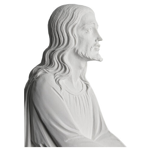 Cristo en rodillas en relievem, mármol 47cm 3
