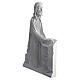 Cristo de joelhos relevo mármore 47 cm s4