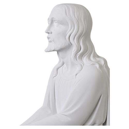 Relief Christus auf den Knien 47 cm  Marmorpulver 3