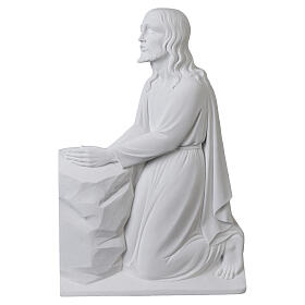 Cristo en rodillas en mármol sintético 47cm