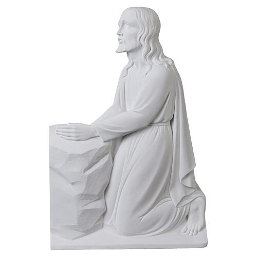 Cristo en rodillas en mármol sintético 47cm 1