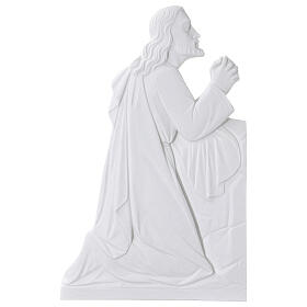 Relief Gebetender Christus auf den Knien 46 cm  Marmorpulver