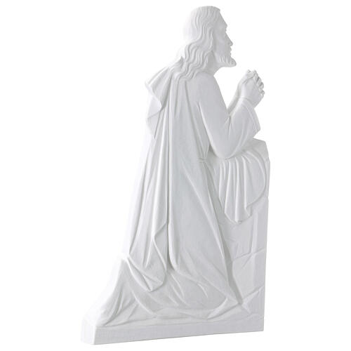 Relief Gebetender Christus auf den Knien 46 cm  Marmorpulver 3