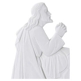 Christ en prière relief en marbre reconstitué 46cm