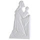 Christ en prière relief en marbre reconstitué 46cm s4